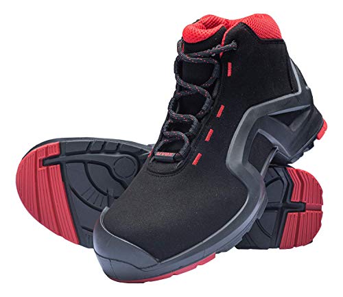 Uvex 1 X-Tended Support buty robocze – buty ochronne S3 SRC ESD – czerwono-czarne, czerwony - czerwony czarmy - 45 EU