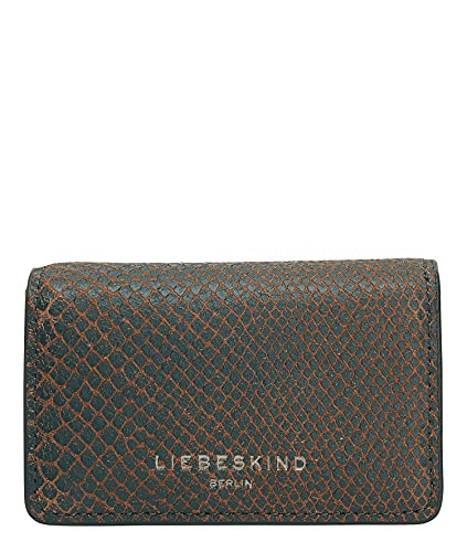 Liebeskind Berlin Damski portfel Chelsea Snake Cardie, Ciemny las, Extra Small (HxBxT 7.4cm x11.2cm x2.5cm)