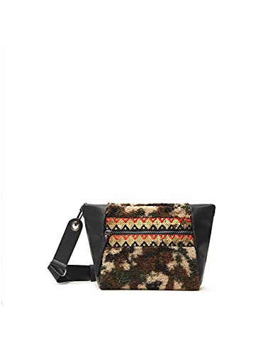 Desigual Womens BOLS_CAMOFUN AMB Across Body Bag, Green, One Size