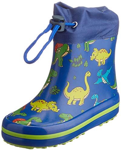 Beck Chłopięce Mini Dino kalosze, niebieski - niebieski - 18 EU