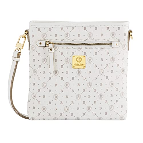 Michael Beheim Damska B Cross Bag, torba na ramię, torebka damska, torba na ramię, średnia, M, biały - Printed White - m
