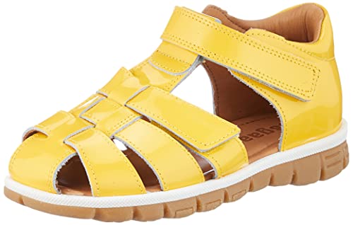 Bisgaard Sandały dla niemowląt Angus uniseks, Żółty patent, 20 EU