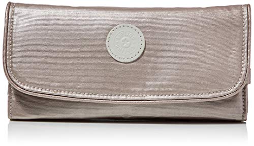 Kipling Money Land portfel damski, rozmiar uniwersalny, srebrny - srebrny (Metallic Glow). - 11x7.5x1 cm (B x H x T)