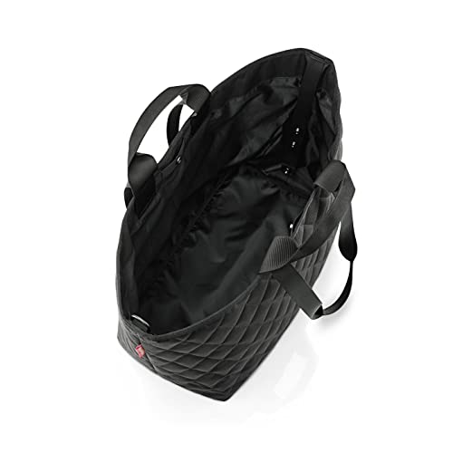 Reisenthel classic shopper XL rhombus black – przestronna torba na zakupy i elegancka torebka w jednym, z wodoodpornego materiału