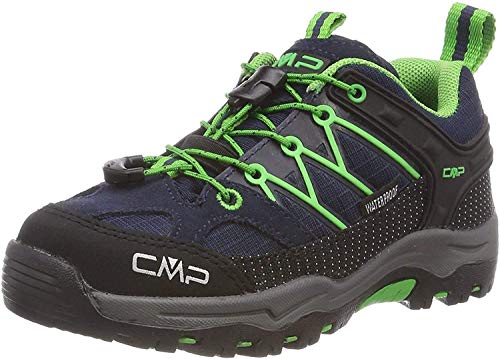 Cmp – F.Lli Campagnolo Unisex Kids Rigel Low Shoe Wp Półbuty Trekkingowe i do Wędrówek, Niebieski - 34 EU