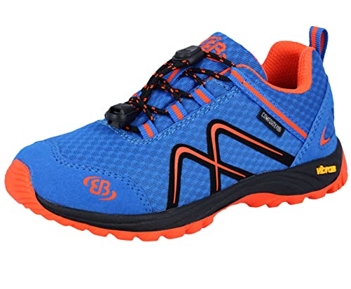 Brütting Guide Dziewczynki Buty do biegania crossowego, niebieski/pomarańczowy, 32 EU