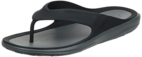 Crocs Męskie klapki Swiftwater Wave, Czarny łupek szary, 42 EU