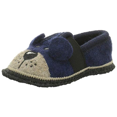 Beck Teddy niskie kapcie dziecięce, uniseks, niebieski - Blau Dunkelblau 05-34 EU