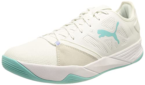 PUMA Unisex Accelerate Turbo Nitro W + czółenka do pomieszczeń, Puma White, 43 EU