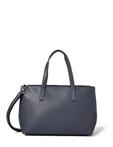 TOM TAILOR - Marla, damska, torba na zakupy, ciemnoniebieski, 34 x 12 x 21