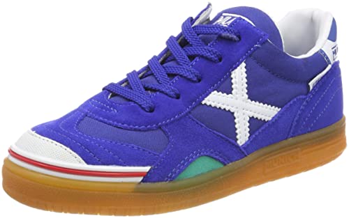 Munich Unisex dziecięce buty do fitnessu, niebieski - Niebieski Azul Blanco 03-38 EU
