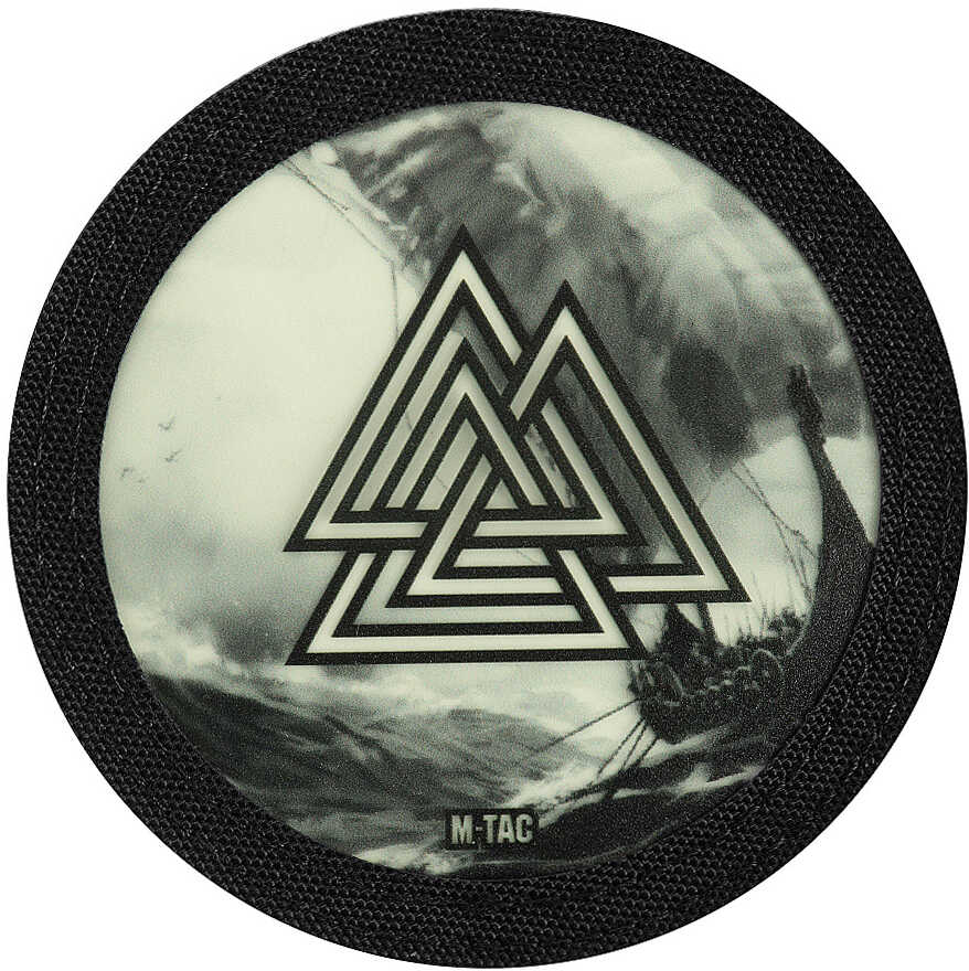 Naszywka M-Tac Valknut Drakkar fluorescencyjna - Black (51291299)
