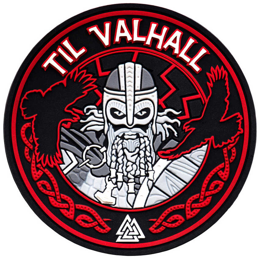 Naszywka M-Tac Til Valhall PVC Black/Red (51142332)