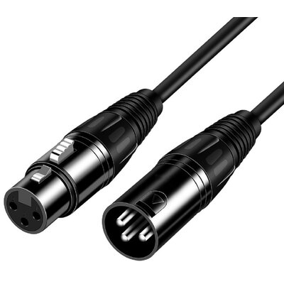 Audio Kabel Mikrofonowy 3m Xlr Męski - Xlr Żeński
