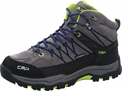 CMP Unisex dziecięce buty trekkingowe Rigel Mid Shoe Wp, czarny - Czarny graffite Marine 35ud - 41 EU