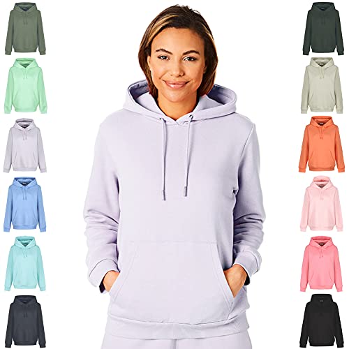 Light & Shade Damska bluza z kapturem miękka w dotyku damska odzież domowa bluza z kapturem top lawendowy