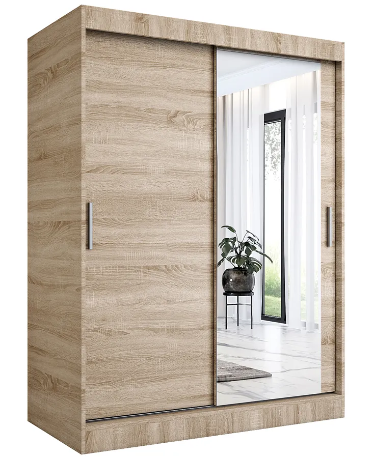 Szafa przesuwna dąb sonoma 150 cm H9-A35