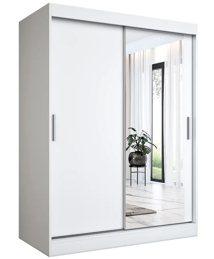 Biała szafa przesuwna 150 cm N4-S79