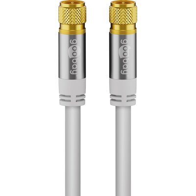 Goobay 70598 kabel koncentryczny 1 m F Biały