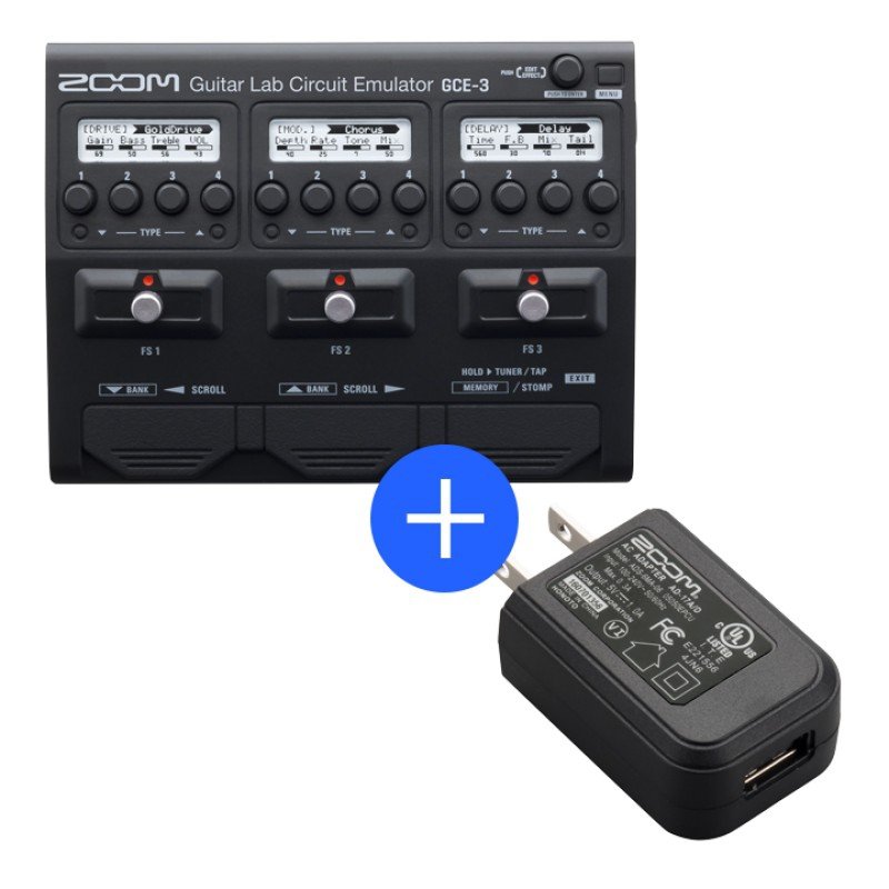 Zoom GCE-3 multiefekt interfejs + zasilacz