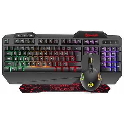 Marvo Cm306 Gaming Zestaw Przewodowy Klawiatura + Mysz + Podkładka