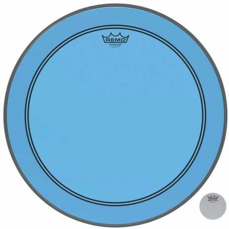 Remo P3-1322-CT-BU Powerstroke P3 kolorowa niebieska głowica basowa, 55 cm P3-1322-CT-BU
