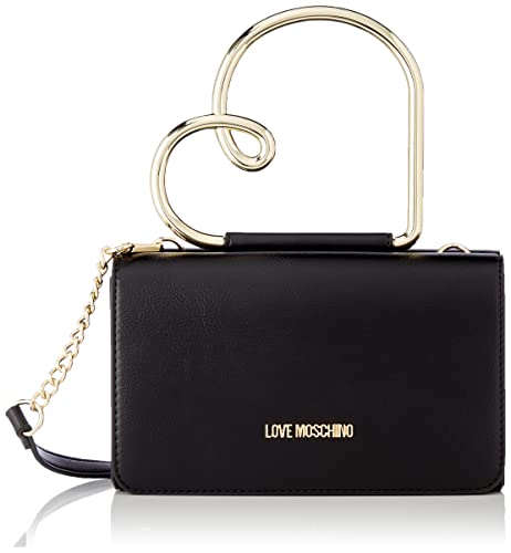 Love Moschino Damska torba na ramię Borsa A Spalla, rozmiar uniwersalny, czarny - jeden rozmiar