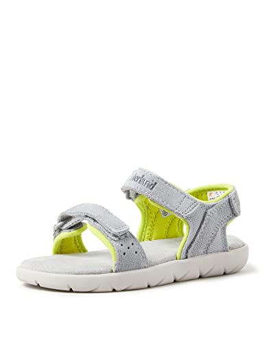 Timberland Unisex dziecięcy Nubble L/F 2 pasek sandały podstawowe, Średnio szary zamsz - 29 EU