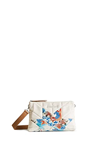 Desigual Womens BOLS_WILD Easter Dortmund M Across Body Bag, White, One Size