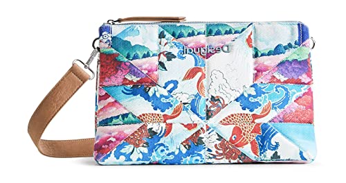 Desigual Womens BOLS_WILD EASTER DORTMUND Across Body Bag, Blue, One Size