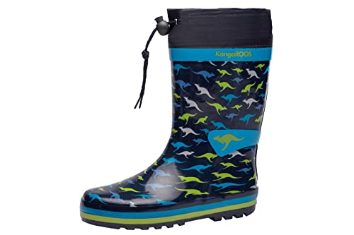 KangaROOS Chłopięce kalosze K-summerrain, niebieski - Dk Navy Kangaroo - 33 EU