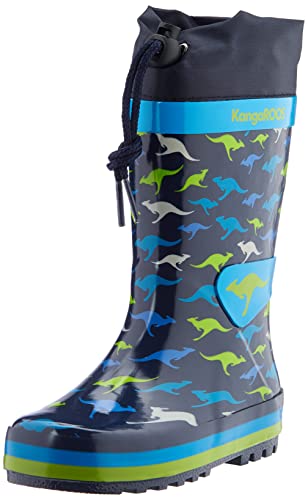 KangaROOS Chłopięce kalosze K-summerrain, niebieski - Dk Navy Kangaroo - 30 EU