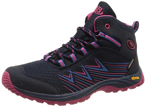 Brütting Chesna wysokie buty do biegania crossowego, morskie/niebiesko-różowe, 10 UK dziecko