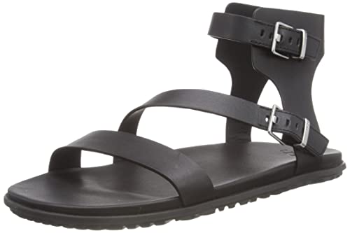 UGG Sandały damskie z paskiem Solivan, Czarna skóra, 37 EU