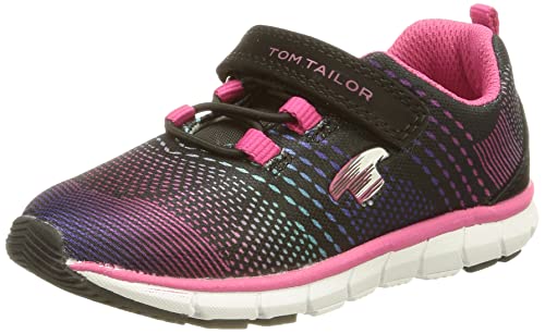 TOM TAILOR Dziewczęce 3271904 sneakersy, czarny ró?, 25 EU
