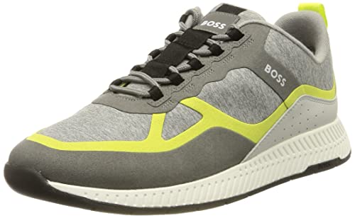 BOSS Męskie tenisówki Titanium_Runn_Lyme, otwarte żółty760, 10 UK