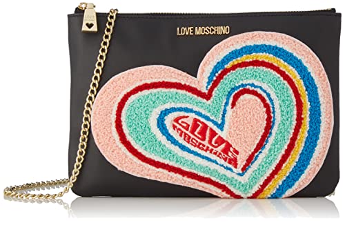Love Moschino Damska torba na ramię, Borsa A Spalla, czarna, rozmiar uniwersalny