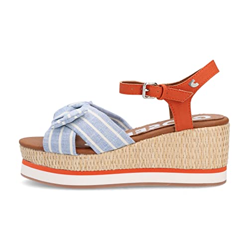Gioseppo Sandały damskie Ivora Wedge, Niebieski - 44 EU