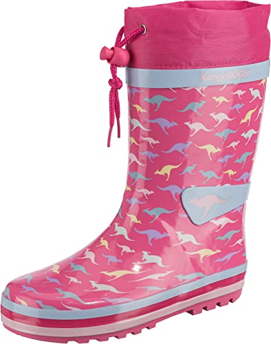 KangaROOS kalosze dziewczęce K-summerrain, różowy - Fandango Pink Kangaroo - 31 EU