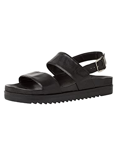 Tamaris Sandały damskie 1-1-28402-28 003 37 z obcasem, Black Leather, EU
