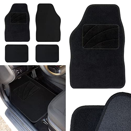 Auto Label Curve dywaniki samochodowe do samochodu, dywan, czarne, 4 sztuki