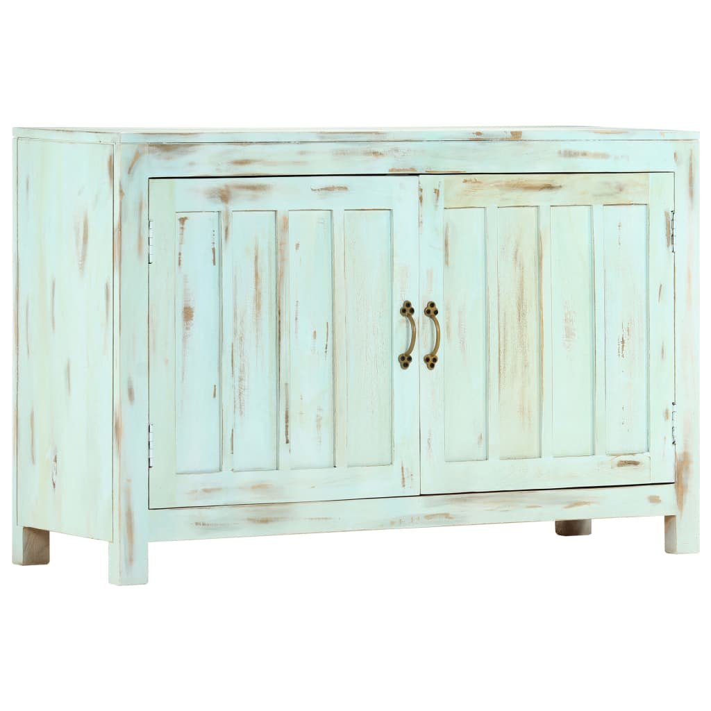 vidaXL vidaXL Szafka, jasnoniebieska, 110x35x70 cm, lite drewno mango