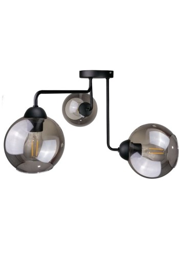 KET LAMPA sufitowa KET1198 loftowa OPRAWA szklane kule balls czarne KET1198