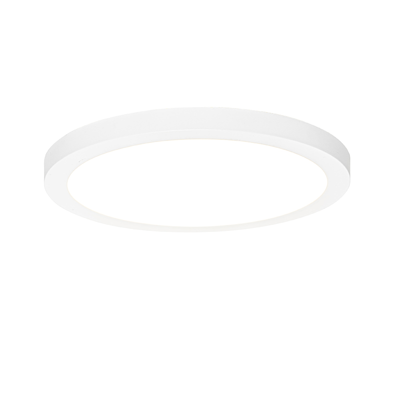QAZQA Wpuszczany lub natynkowy spot biały 30 cm z diodą LED 3 stopnie od ściemniania do ogrzewania - Trans