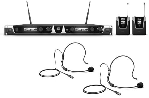 LD Systems U505 BPH 2 - Bezprzewodowy system mikrofonowy z nadajnikiem Bodypack x 2 i zestawem nagłownym x 2