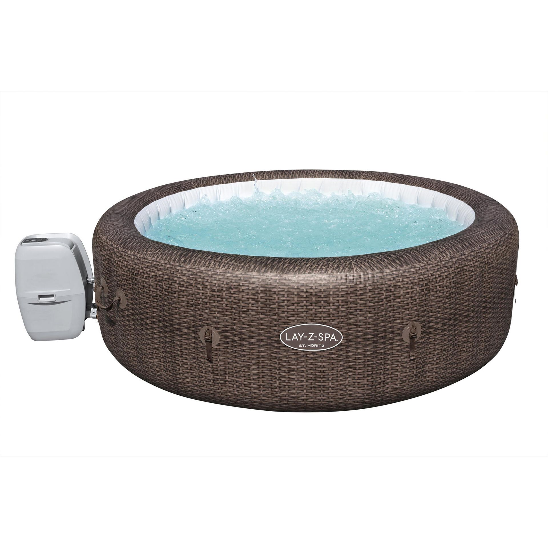 Bestway 60023 spa/wanna z hydromasażem Brązowy, Biały 1190 l Okrągły, Basen 6942138975932