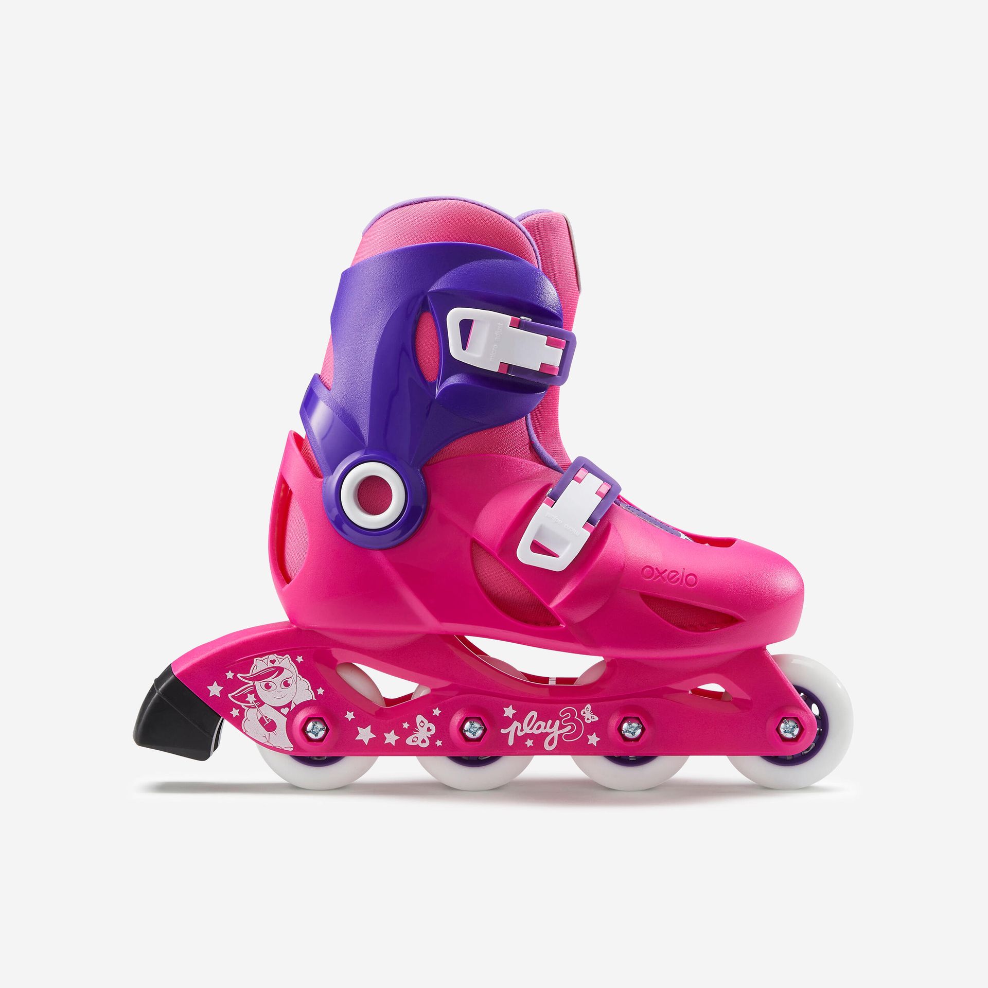 Rolki dla dzieci 3x regulowane Kid Rosa N 32-33-34