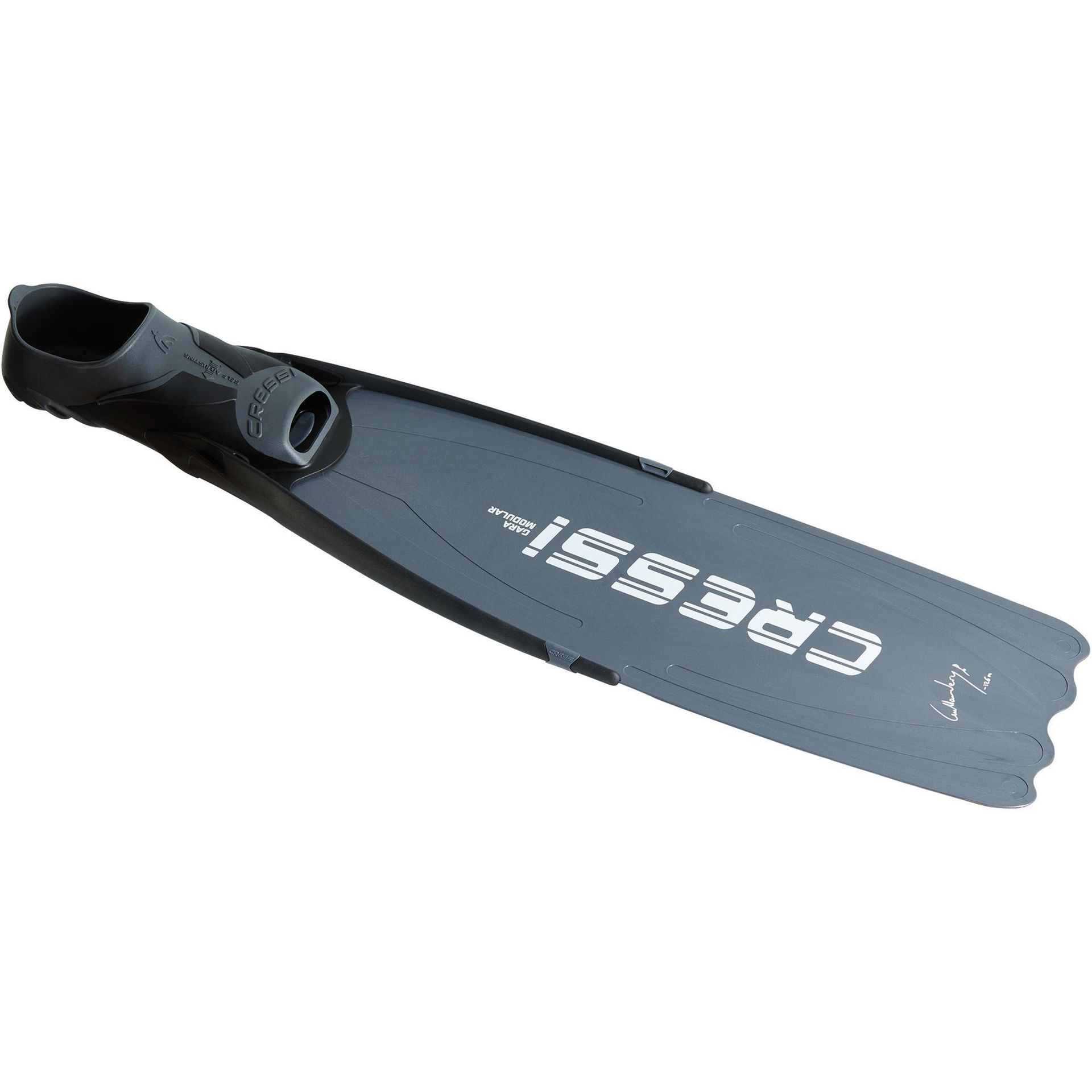 Cressi Gara Apnoe płetwy do nurkowania, dla dorosłych, wymienne pióra, Made in Italy, srebrny, M BH105140