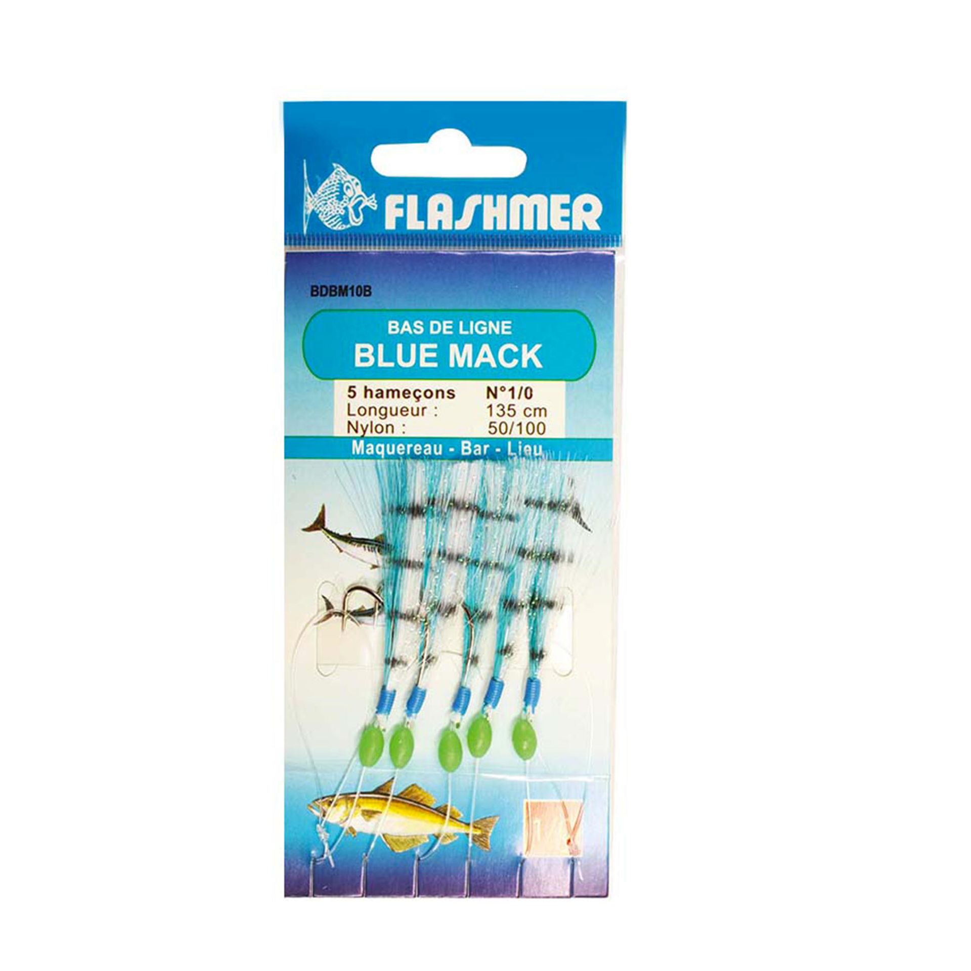 FLASHMER Przypon BLUE MAC 5 haczyków 1/0 Unisex