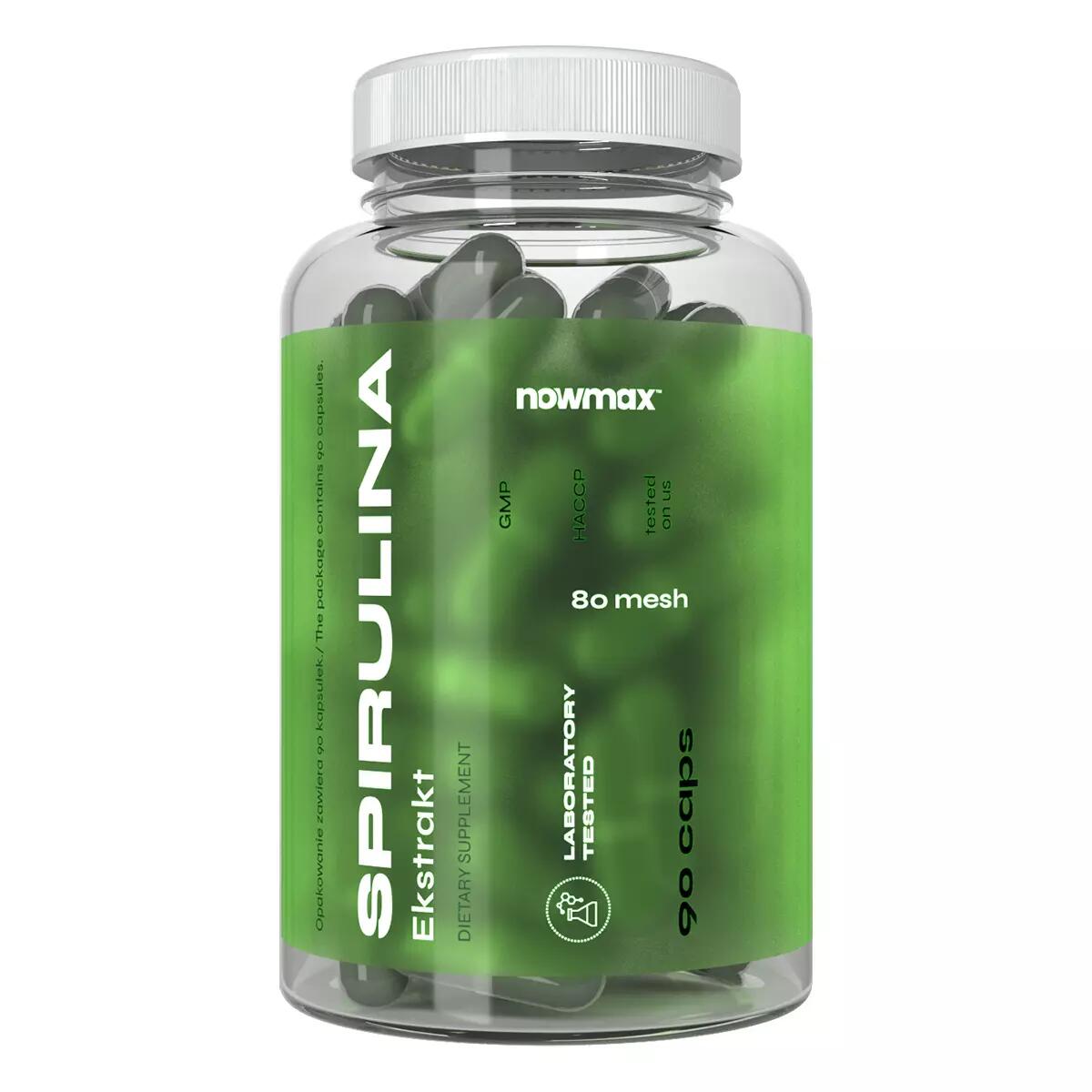 Ecomax Spirulina 90 Kaps Detox Odporność Algi